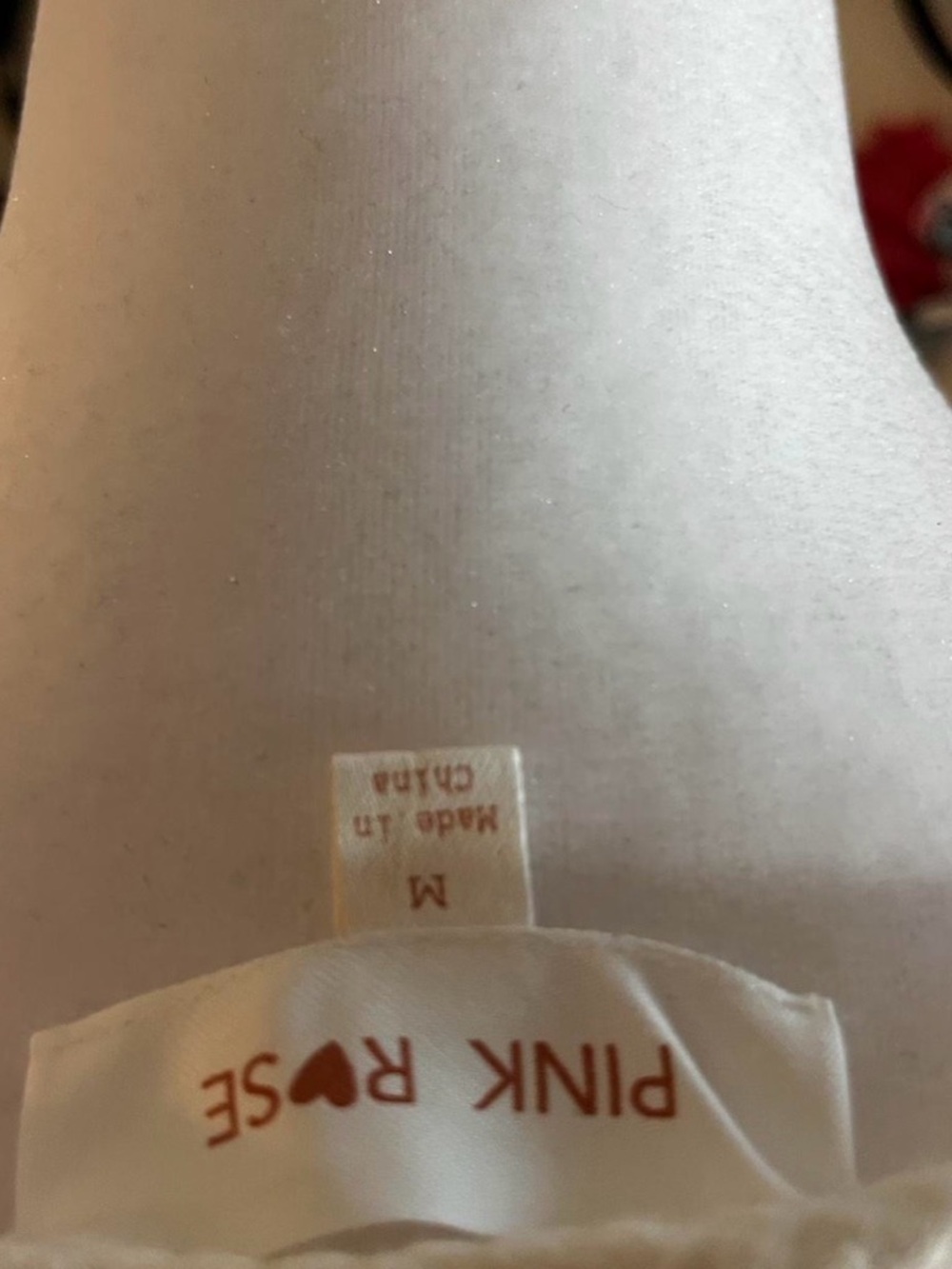 Pink Rose Ivory/Off-White Ruffled Top - Picture 3 of 3